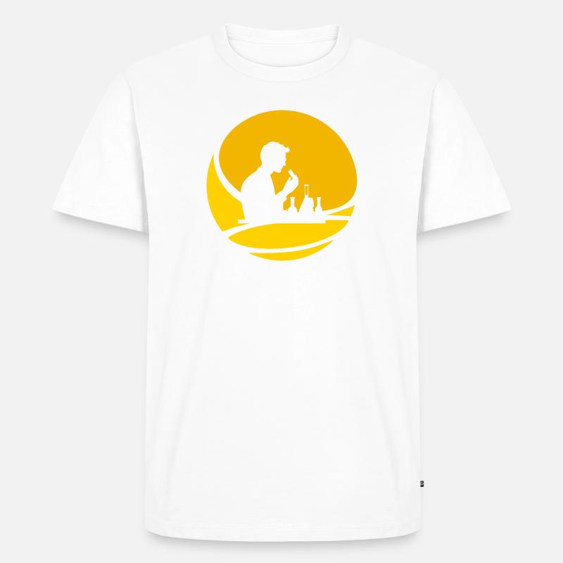 Chemiker Labor Nerd - Männer Premium Bio T-Shirt - Weiß