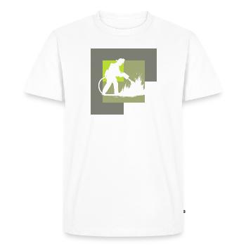 Fire Brigade Volunteer Blue Light - Men's Premium Organic T-Shirt - white - Front - Nico (187cm)