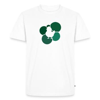 Chicken, Egg, Poultry - Men's Premium Organic T-Shirt - white - Front - Nico (187cm)