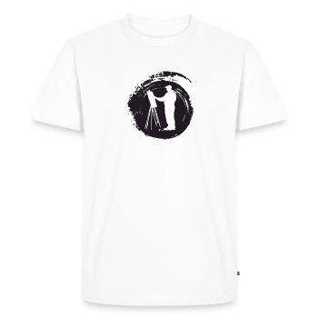 Paint Brush Painter - Men's Premium Organic T-Shirt - white - Front - Nico (187cm)