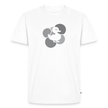 Canard à bec - T-shirt Premium bio Homme - blanc - Devant - Nico (187cm)