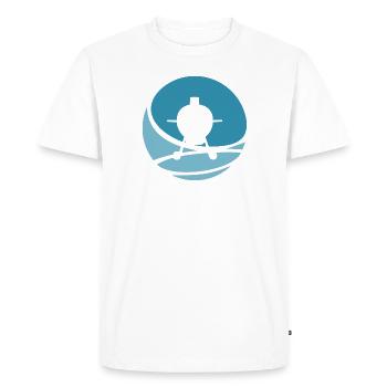 Saucisse grillée au barbecue - T-shirt Premium bio Homme - blanc - Devant - Nico (187cm)