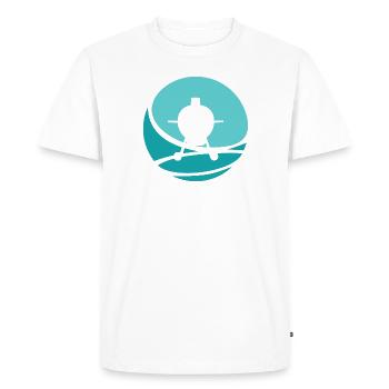 BBQ grilled meat - Men's Premium Organic T-Shirt - white - Front - Nico (187cm)