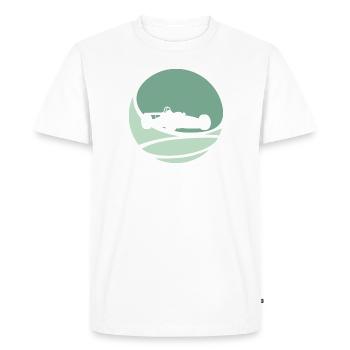 Voiture de course Voiture de sport - T-shirt Premium bio Homme - blanc - Devant - Nico (187cm)
