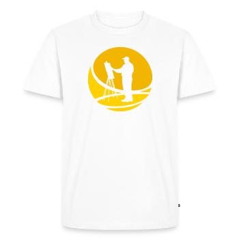 Paint Brush Painter - Men's Premium Organic T-Shirt - white - Front - Nico (187cm)