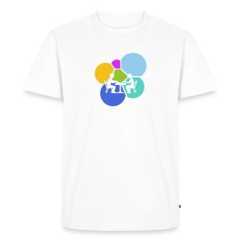 Board Games Dice Game Night - Men's Premium Organic T-Shirt - white - Front - Nico (187cm)
