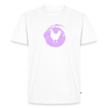 Poulet Poulailler Coq - T-shirt Premium bio Homme - blanc - Devant - Nico (187cm)