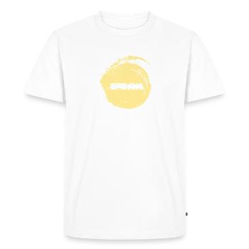 Modèle réduit de locomotive à vapeur Locomotive - T-shirt Premium bio Homme - blanc - Devant - Nico (187cm)
