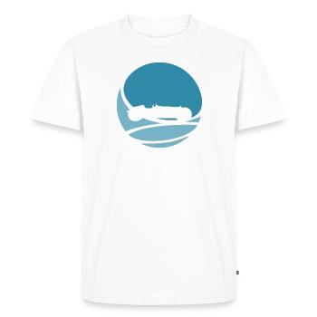 Drifting Racetrack - Men's Premium Organic T-Shirt - white - Front - Nico (187cm)