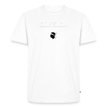 Corse Calvi - T-shirt Premium bio Homme - blanc - Devant - Nico (187cm)