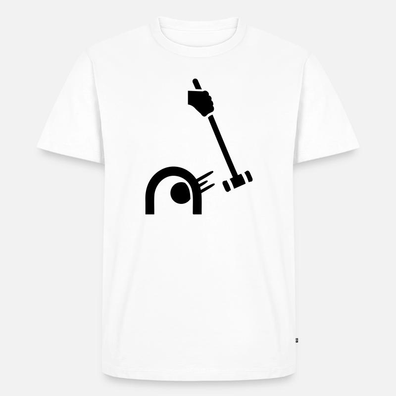 Krocket - Männer Premium Bio T-Shirt - Weiß