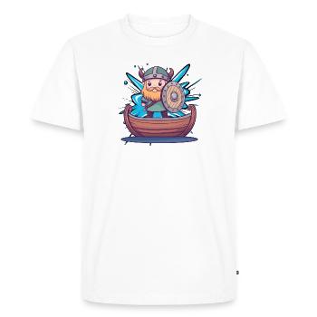 Tribus germaniques vikings - T-shirt Premium bio Homme - blanc - Devant - Nico (187cm)