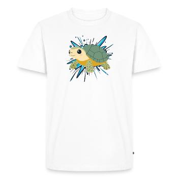Turtle Ancient Turtle Turtles - Men's Premium Organic T-Shirt - white - Front - Nico (187cm)