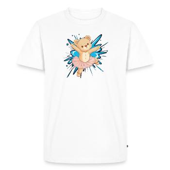 Ballerine Ballet Le Lac des Cygnes - T-shirt Premium bio Homme - blanc - Devant - Nico (187cm)