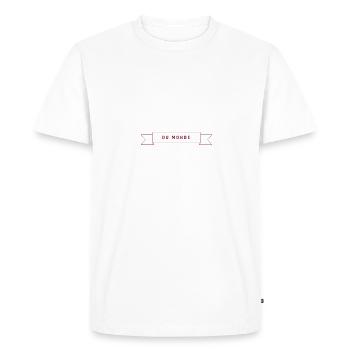 Meilleur Papa du Monde - T-shirt Premium bio Homme - blanc - Devant - Nico (187cm)