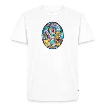 Imaginarium 03 - T-shirt Premium bio Homme - blanc - Devant - Nico (187cm)
