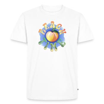 Beach Time – Peach Time - Männer Premium Bio T-Shirt - Weiß - Vorne - Nico (187cm)