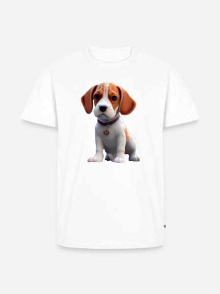 Beagle Dog - Beagle - Men's Premium Organic T-Shirt - white