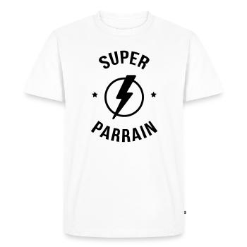 Parrain Oncle Tonton Bébé Naissance Famille Baby - Men's Premium Organic T-Shirt - white - Front - Nico (187cm)