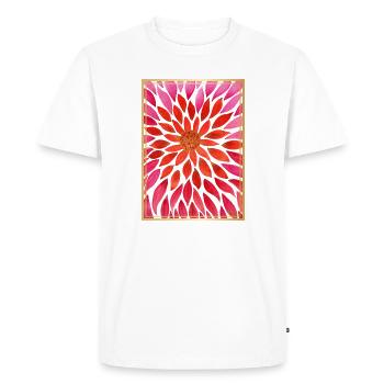 SeelenBlüten Naturkraft - Sonja Ariel von Staden - Men's Premium Organic T-Shirt - white - Front - Nico (187cm)
