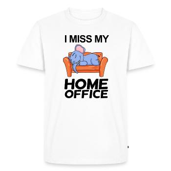 Home Office Saying Funny - Men's Premium Organic T-Shirt - white - Front - Nico (187cm)