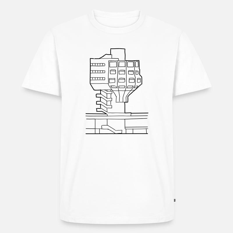 Bierpinsel in Steglitz - Männer Premium Bio T-Shirt - Weiß