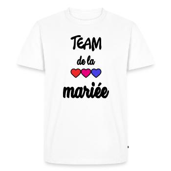 FUTURE MARIEE. EVJF. MARIEE. TEAM. TEAM MARIEE - T-shirt Premium bio Homme - blanc - Devant - Nico (187cm)