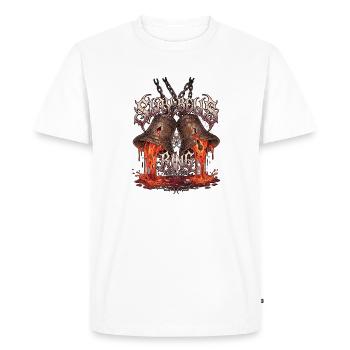 Noël Heavy Metal - T-shirt Premium bio Homme - blanc - Devant - Nico (187cm)