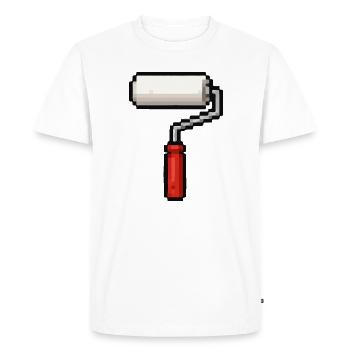 Conception artistique des rouleaux à peinture - T-shirt Premium bio Homme - blanc - Devant - Nico (187cm)