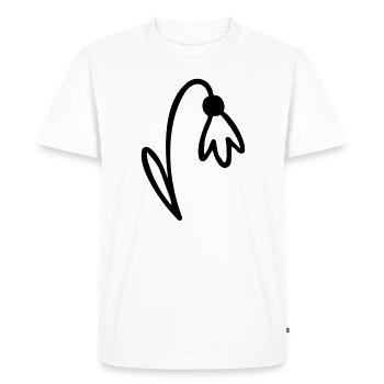 Flower - Men's Premium Organic T-Shirt - white - Front - Nico (187cm)