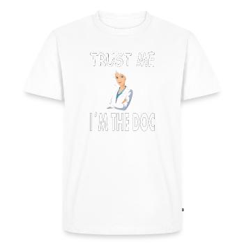 Médecin Infirmière Étude Médecine Cadeau - T-shirt Premium bio Homme - blanc - Devant - Nico (187cm)