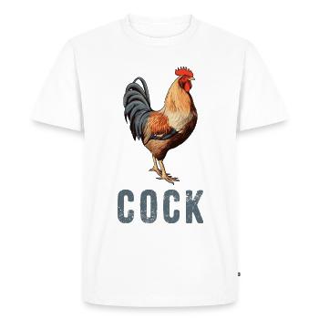 Gockel - foncé - T-shirt Premium bio Homme - blanc - Devant - Nico (187cm)