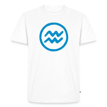 wassermann_a_1c - T-shirt Premium bio Homme - blanc - Devant - Nico (187cm)