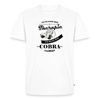 Cobra suit une thérapie - T-shirt Premium bio Homme - blanc - Devant - Nico (187cm)
