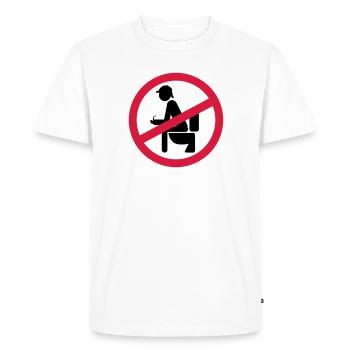 no shit sherlock - Men's Premium Organic T-Shirt - white - Front - Nico (187cm)