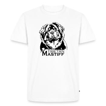 Tibetan Mastiff Portrait Dog Dogs Wilsigns - Men's Premium Organic T-Shirt - white - Front - Nico (187cm)
