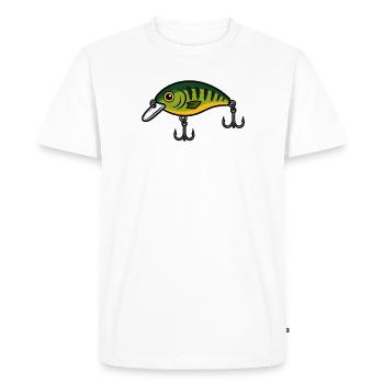 Poisson-leurre Crankbait Néon Vert - T-shirt Premium bio Homme - blanc - Devant - Nico (187cm)