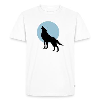 Loup et Lune - T-shirt Premium bio Homme - blanc - Devant - Nico (187cm)