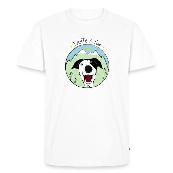 Truffe a lair officiel - T-shirt Premium bio Homme - blanc - Devant - Nico (187cm)