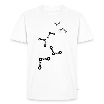 Bicycle Cycling Chain - Men's Premium Organic T-Shirt - white - Front - Nico (187cm)