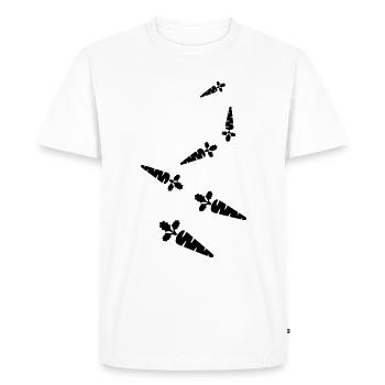 Carotte symbole carotte - T-shirt Premium bio Homme - blanc - Devant - Nico (187cm)