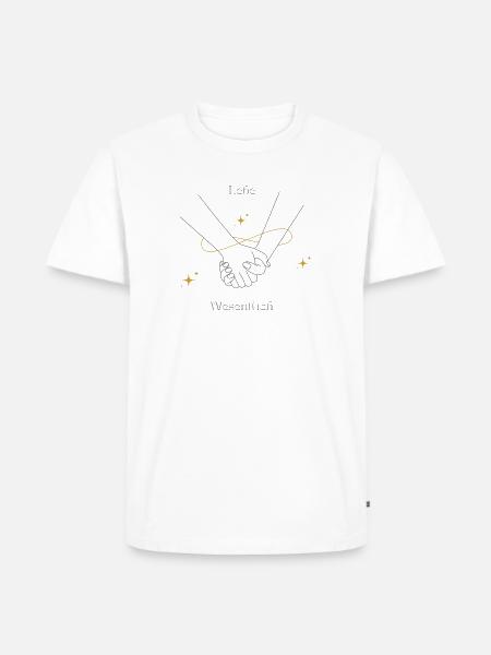 Polarität - Männer Premium Bio T-Shirt - Weiß