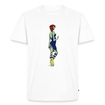 Zombie Lady - T-shirt Premium bio Homme - blanc - Devant - Nico (187cm)