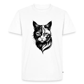 Chaton - T-shirt Premium bio Homme - blanc - Devant - Nico (187cm)