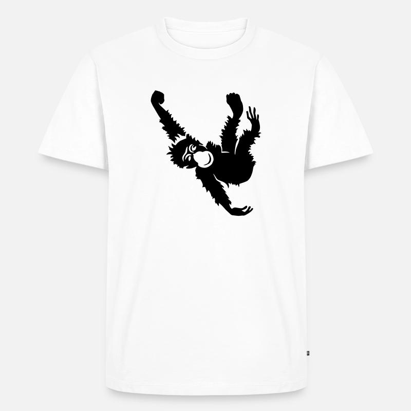 ape - Männer Premium Bio T-Shirt - Weiß