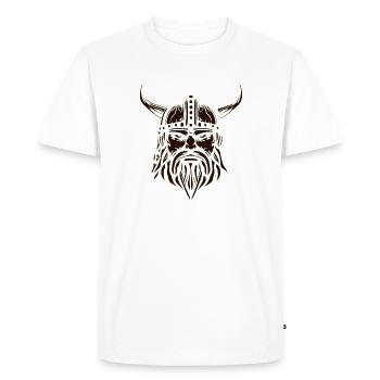 Fierce Viking - Men's Premium Organic T-Shirt - white - Front - Nico (187cm)