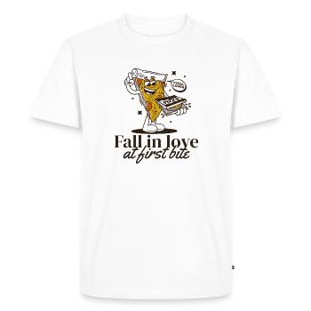 Bande dessinée de pizza - T-shirt Premium bio Homme - blanc - Devant - Nico (187cm)
