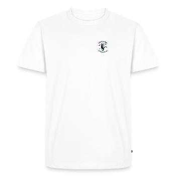 Halloween Chaton Spooky Season Chauve-Souris - T-shirt Premium bio Homme - blanc - Devant - Nico (187cm)