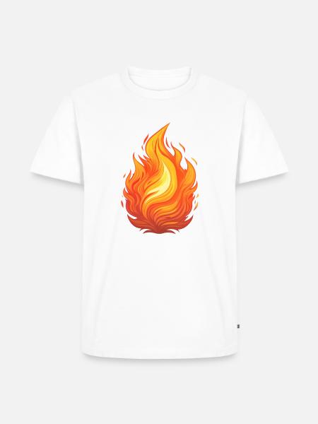 Flamme ou incendie - T-shirt Premium bio Homme - blanc
