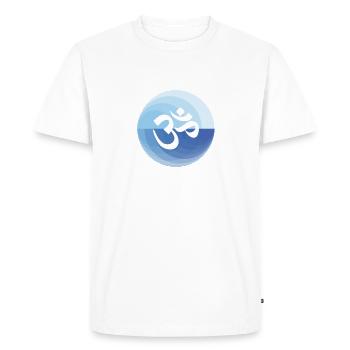 Symbole de yoga om - T-shirt Premium bio Homme - blanc - Devant - Nico (187cm)